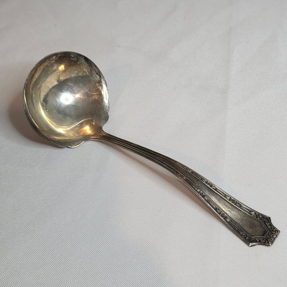 Fairfield Ladle Silver Plate Vintage Antique Serveware 7 Inch